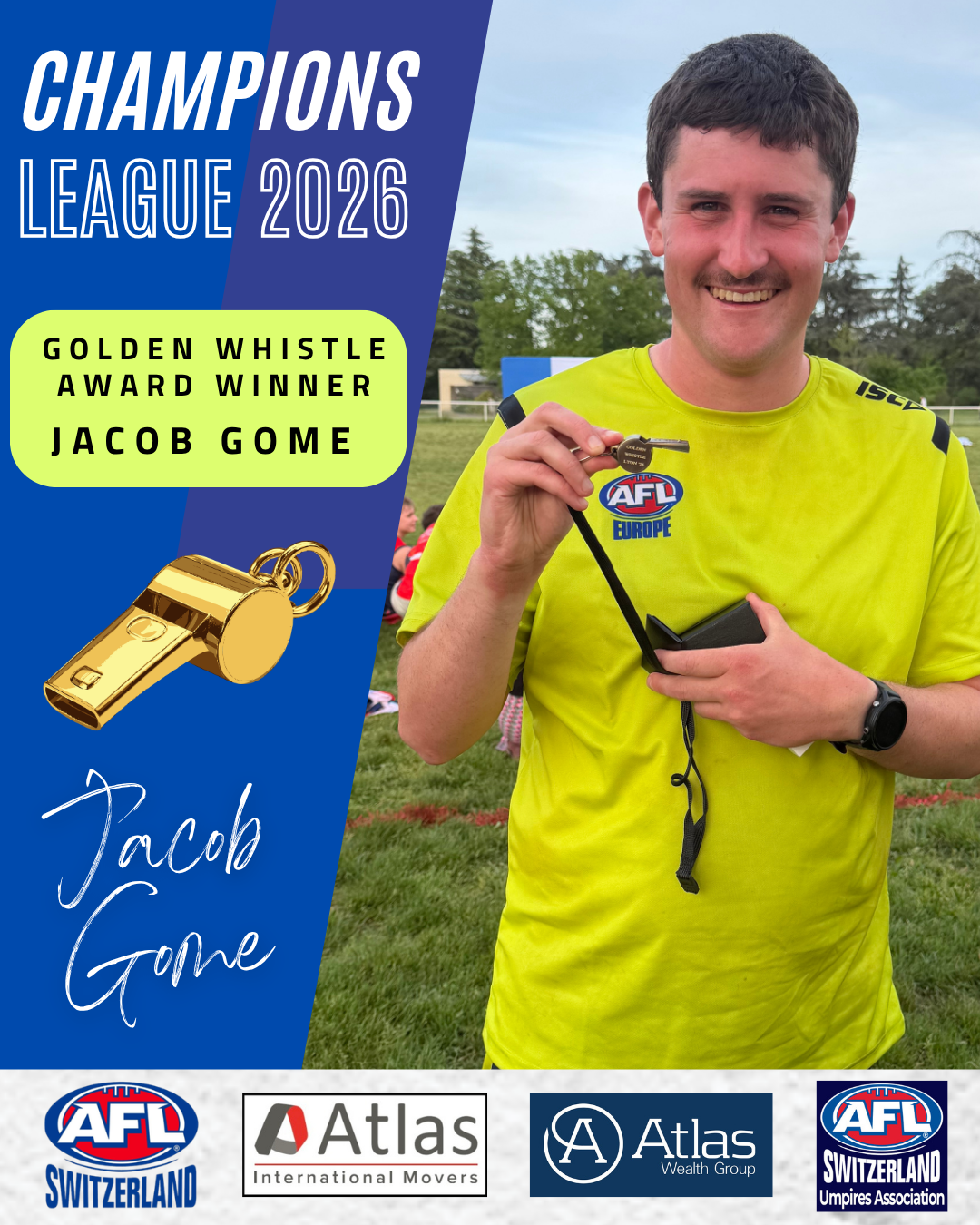 Golden Whistle Award – Jacob Gome