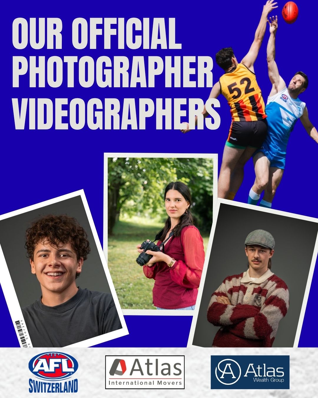 🇨🇭🇦🇺🏉 Our Official AFL Switzerland Photographers and Videographers 🏉🇦🇺🇨🇭