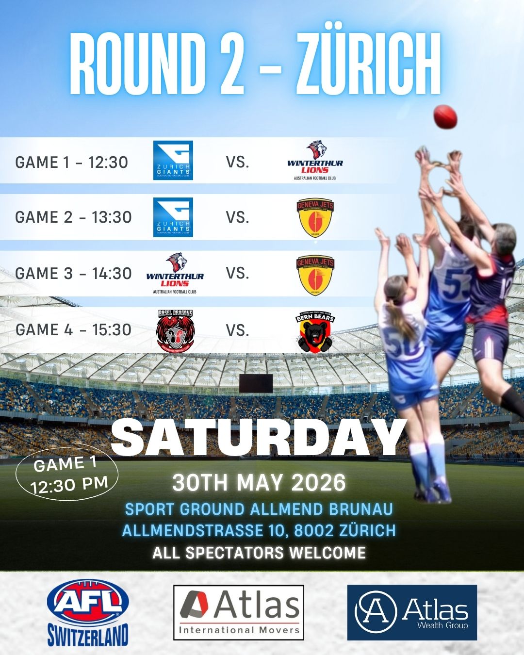🇨🇭🇦🇺🏉 Round 2 – Zürich🏉🇦🇺🇨🇭